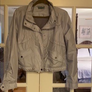 Athleta silvery gray windbreaker jacket- M